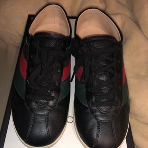 Black Gucci sneakers